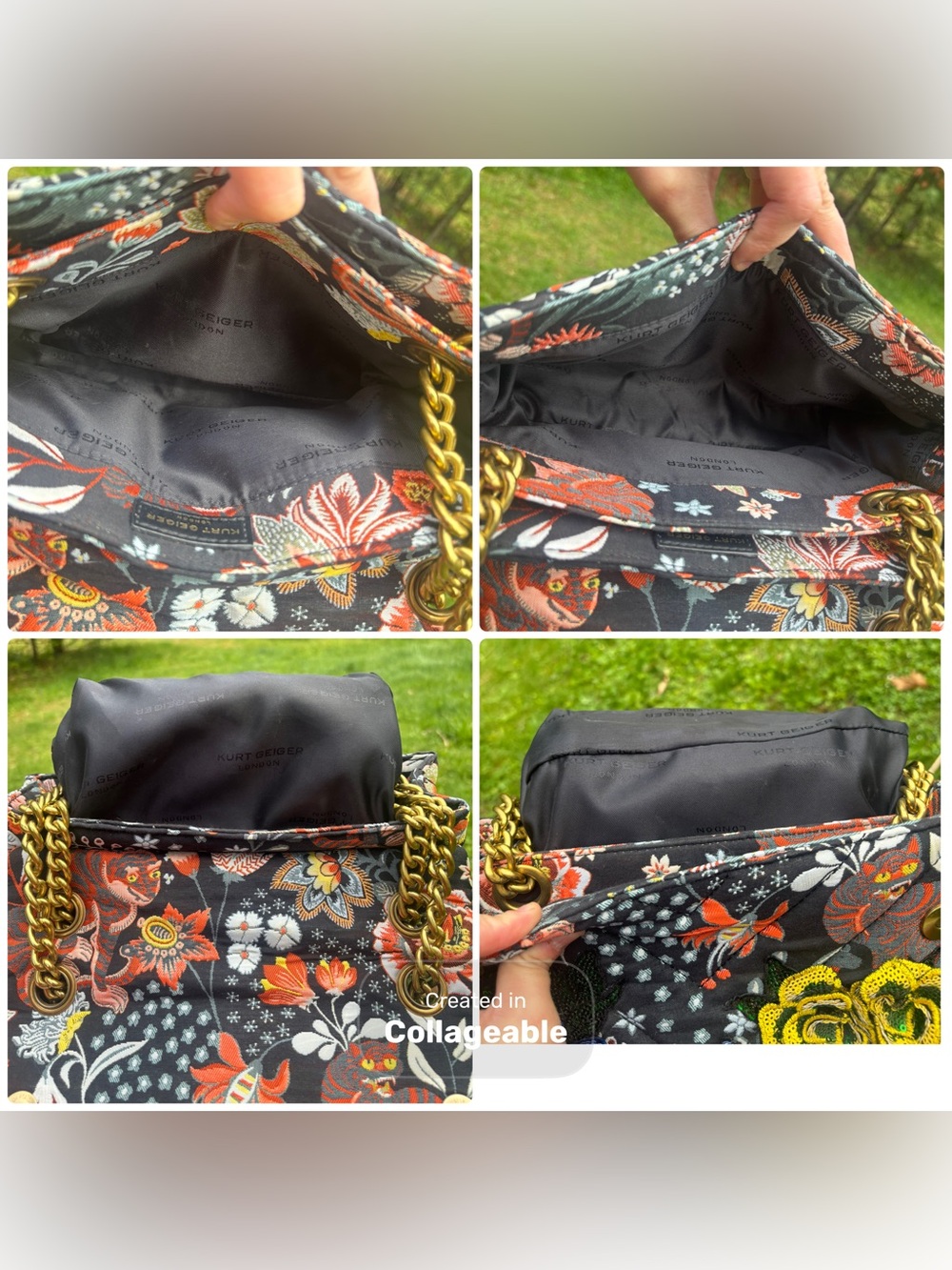 Kurt Geiger Embroidered Shoulder Bag - Picture 9 of 17